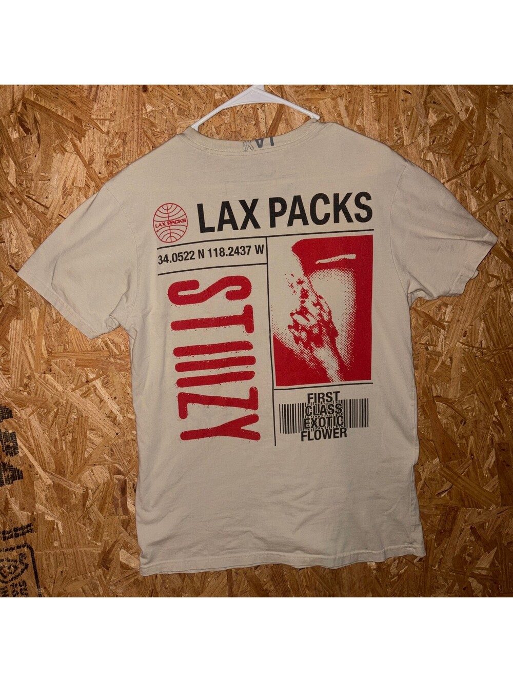 Cream Lax Stiiizy Graphic T-Shirt